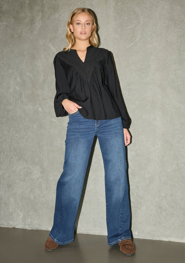 I SAY Ofia Blouse Blouses 900 Black