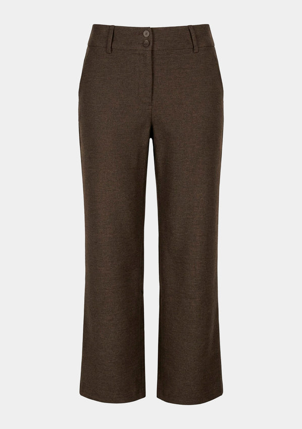 I SAY Osa Classic Pant Pants 126 Brown Melange