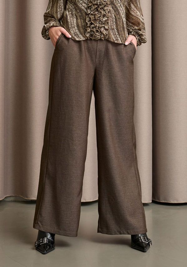 I SAY Osa Classic Pant Pants 126 Brown Melange