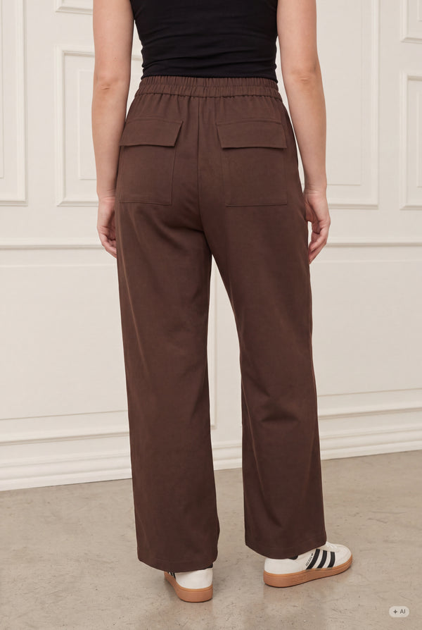 I SAY Ova Pocket Pant Pants 304 Brown