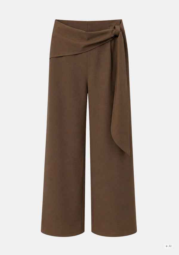 I SAY Ova Wide Pant Pants 304 Brown