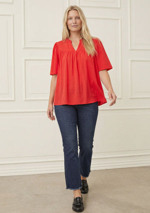 I SAY Pearl Blouse Blouses 431 Raspberry