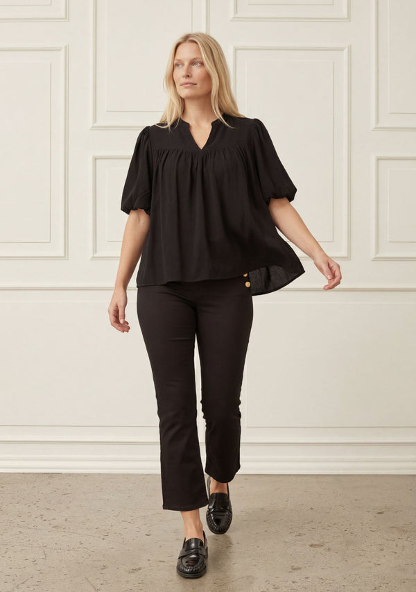 I SAY Pearl Blouse Blouses 900 Black