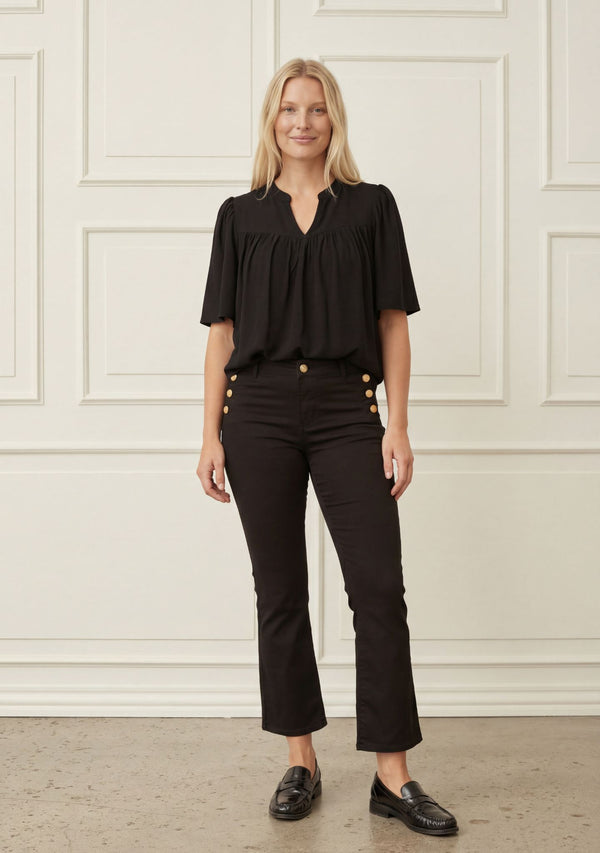 I SAY Pearl Blouse Blouses 900 Black