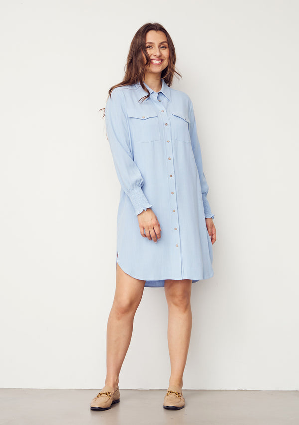 I SAY Pearl Tunic Dresses 619 Light Blue