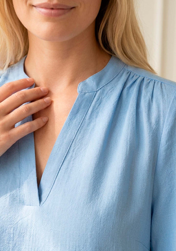 I SAY Pearl s/s Blouse Blouses 603 Light blue