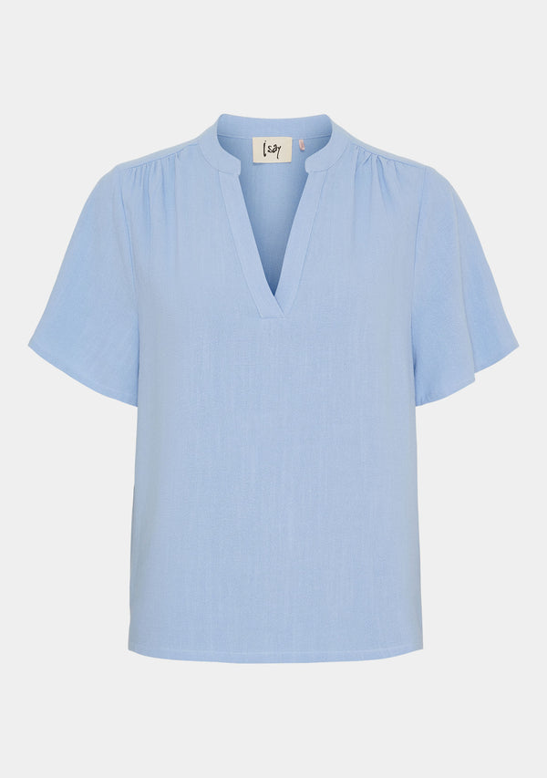 I SAY Pearl s/s Blouse Blouses 603 Light blue