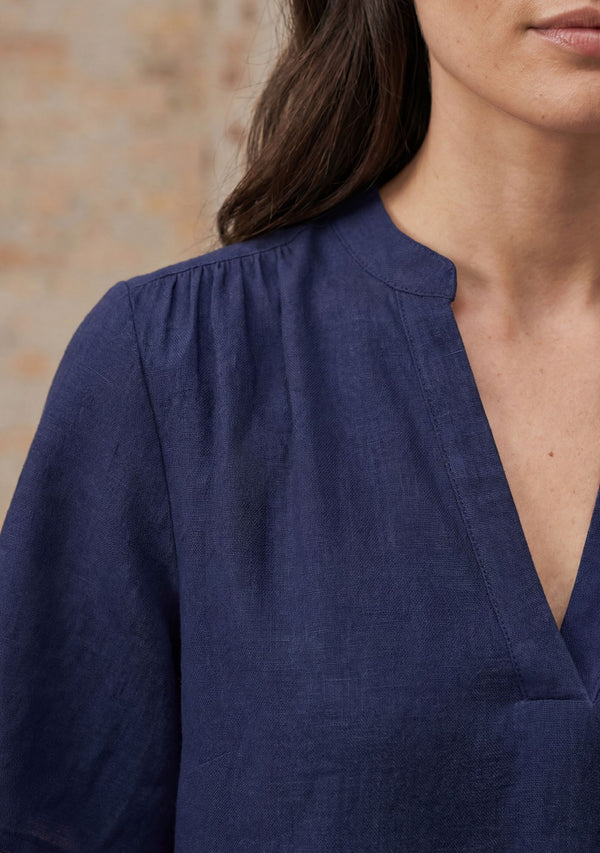 I SAY Pearl s/s Blouse Blouses 640 Navy