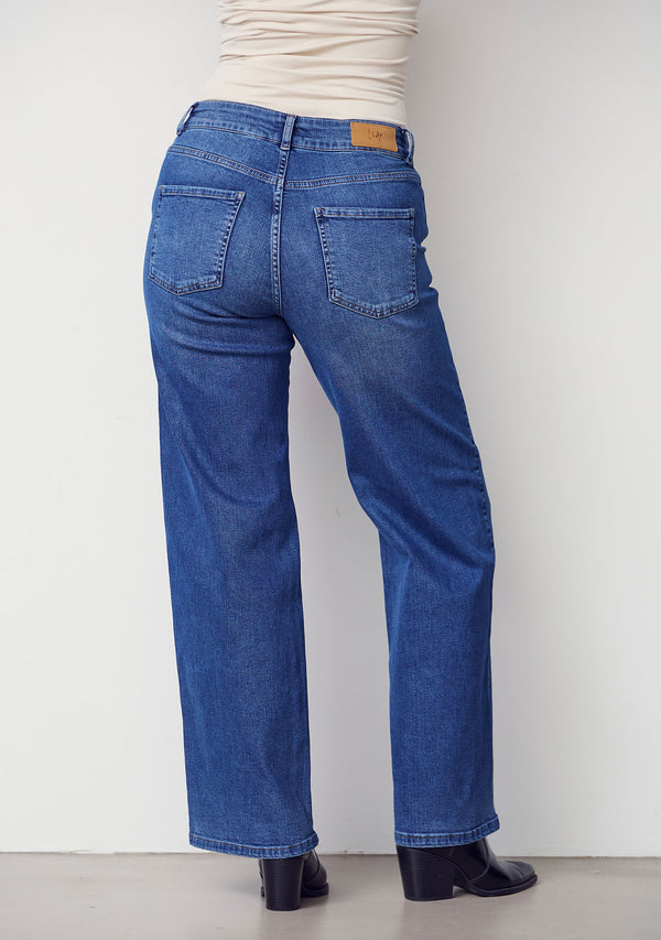 I SAY Portofino Wide Jeans Pants M88 Classic Wash