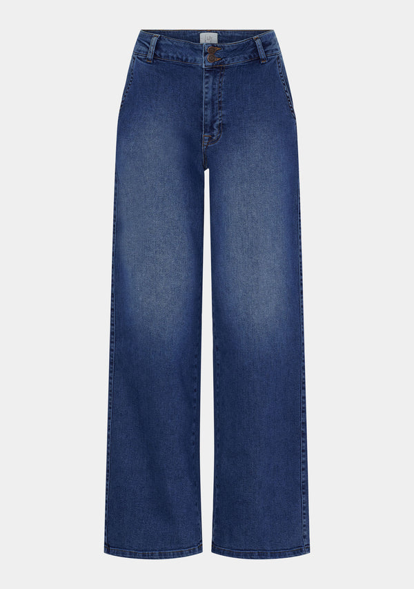I SAY Portofino Wide Jeans Pants M88 Classic Wash