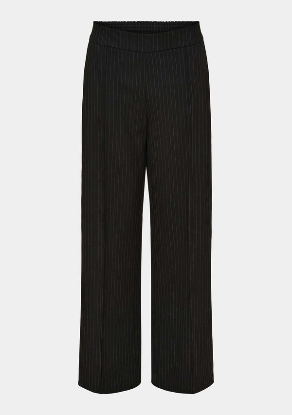 I SAY Rimini Striped Pant Pants L46 Black Pinstripe
