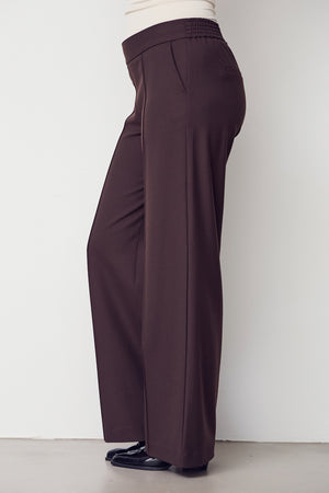 I SAY Rimini Wide Pant Pants 356 Dark brown