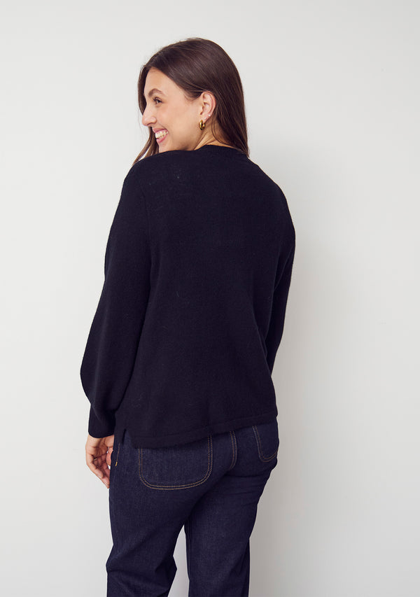 I SAY Robin Cardigan Knitwear 900 Black