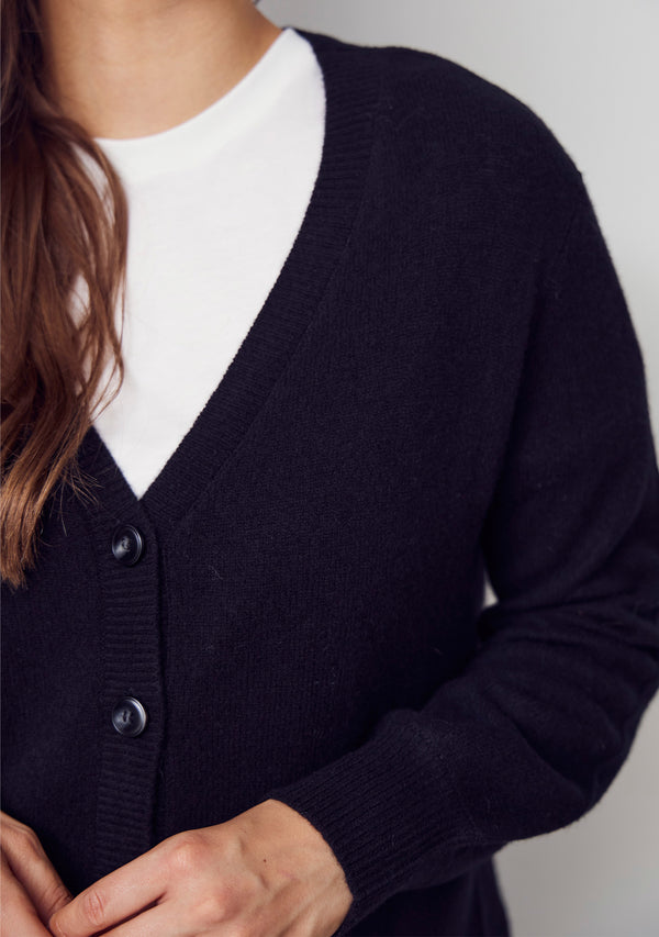 I SAY Robin Cardigan Knitwear 900 Black