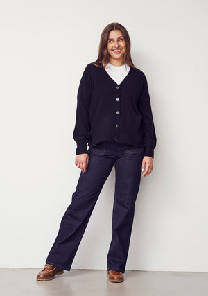 I SAY Robin Cardigan Knitwear 900 Black