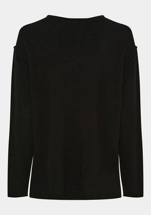 I SAY Robin V-Neck Pullover  Knitwear 900 Black