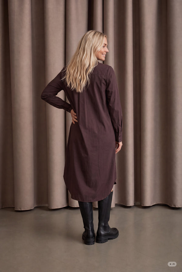 I SAY Sigga Dress Dresses 356 Dark brown