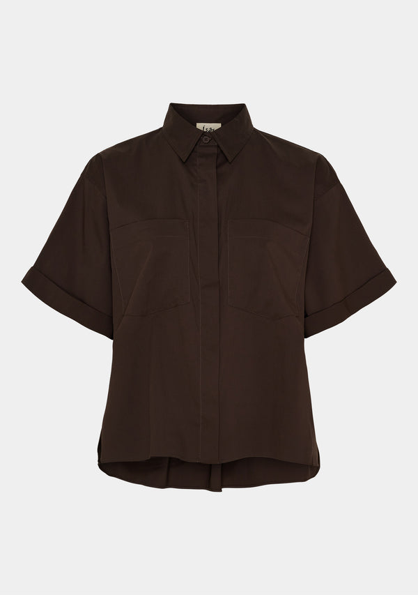 I SAY Sigga Pocket Shirt Shirts 356 Dark brown