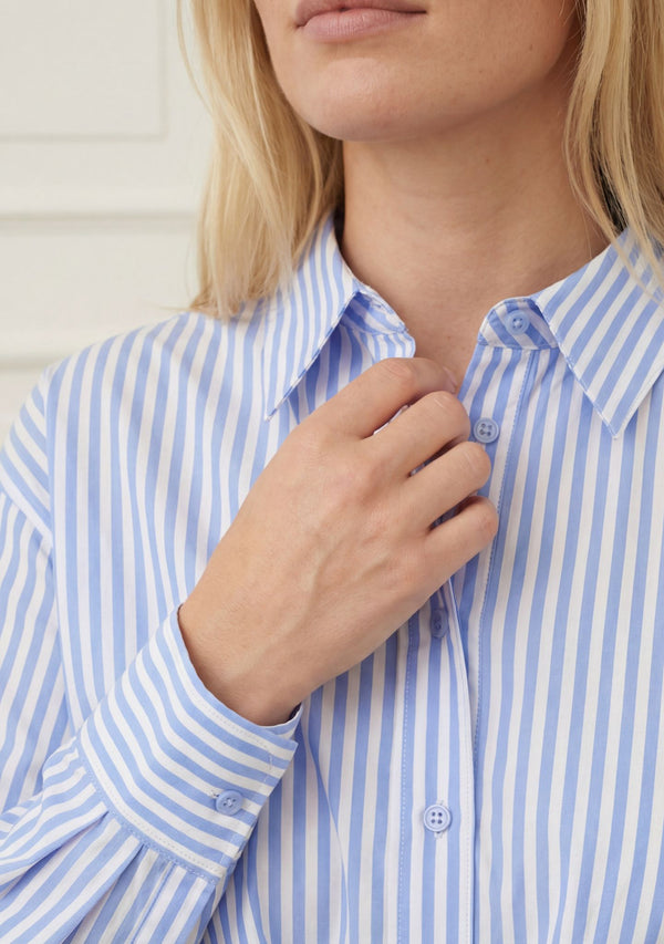 I SAY Sigga Shirt Jacket Shirts N38 Light Blue/White Stripe