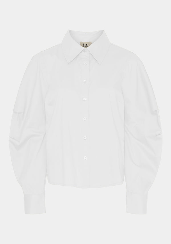 I SAY Sigga Sleeve Shirt Shirts 100 White