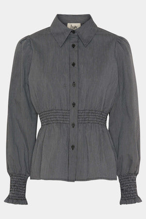 I SAY Sigga Smock Shirt Shirts B86 Grey/Black Mix