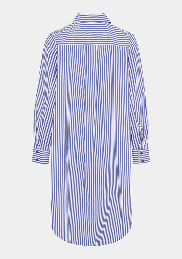 I SAY Sigga Striped Dress Dresses N17 Jeans Blue Stripe