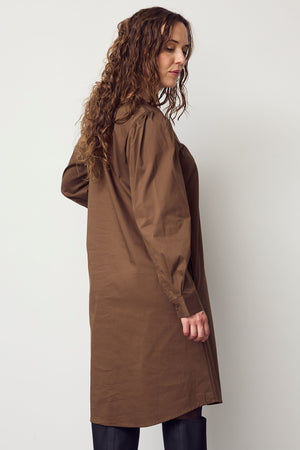 I SAY Sigga V-Neck Dress Dresses 391 Cafe Latte