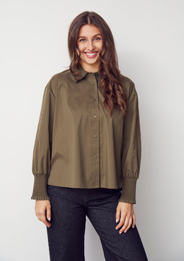 I SAY Sigga Wide Shirt Shirts 885 Khaki
