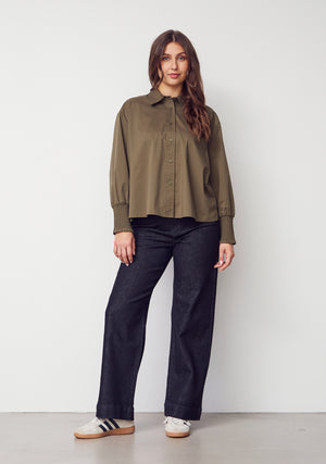 I SAY Sigga Wide Shirt Shirts 885 Khaki