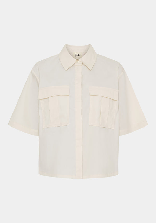 I SAY Sigga s/s Shirt Shirts 146 Cream