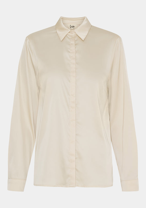 I SAY Steff Basic Shirt Shirts 112 Sand