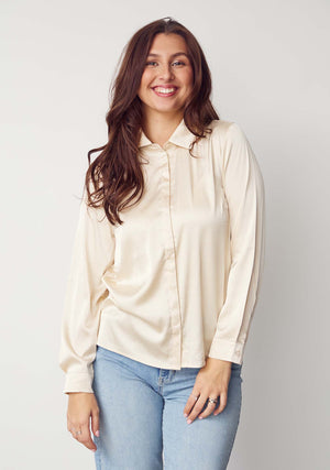 I SAY Steff Basic Shirt Shirts 112 Sand