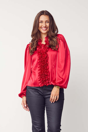 I SAY Steff Blouse Blouses 404 Red