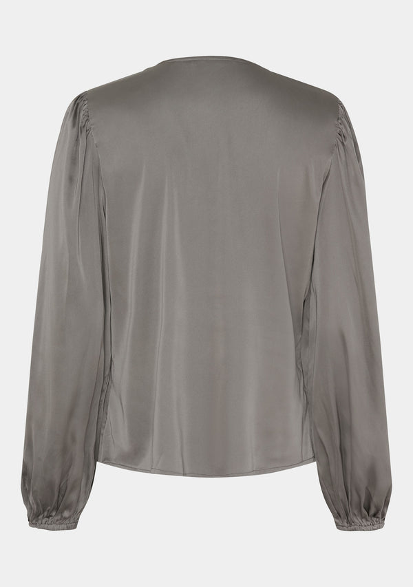 I SAY Steff Flounce Blouse Blouses 911 Grey