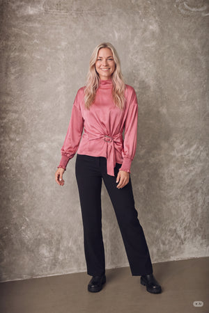 I SAY Steff Highneck Blouse Blouses 402 Blush