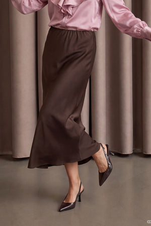 I SAY Steff Skirt Skirts 356 Dark brown
