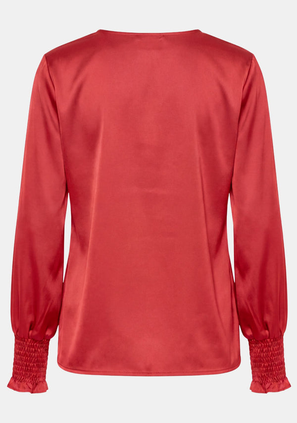 I SAY Steff Smock Blouse Blouses 404 Red