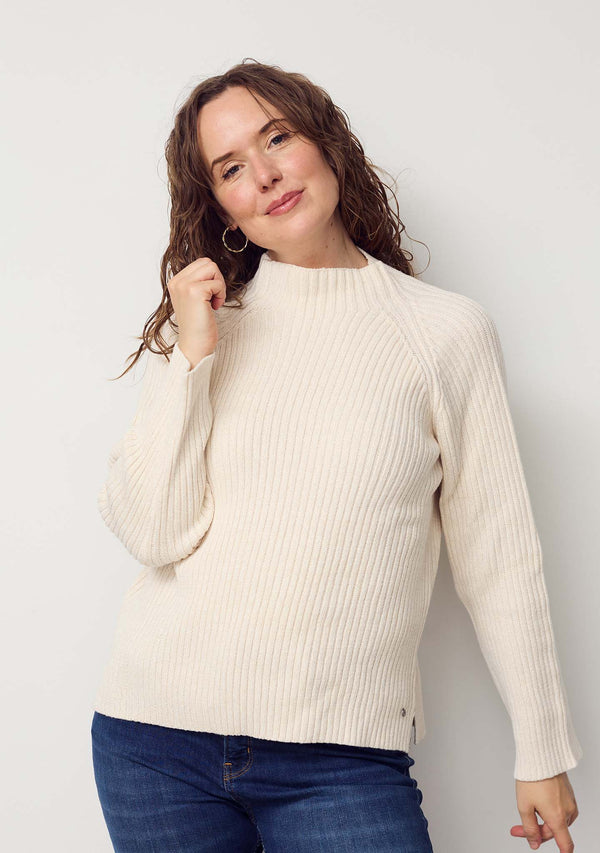 I SAY Tine Highneck Pullover Knitwear 172 Desert Melange