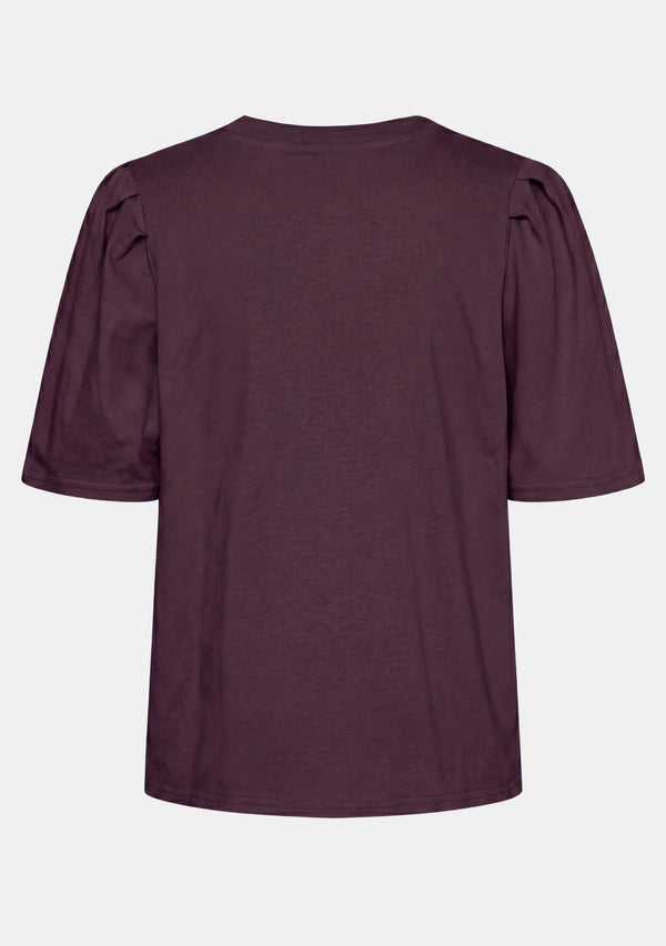 I SAY Tinni s/s T-Shirt Basics 419 Aubergine