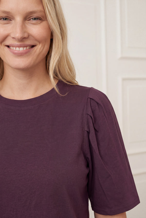 I SAY Tinni s/s T-Shirt Basics 419 Aubergine