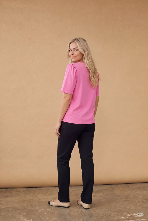 I SAY Tinni s/s T-Shirt Basics 515 Hot pink