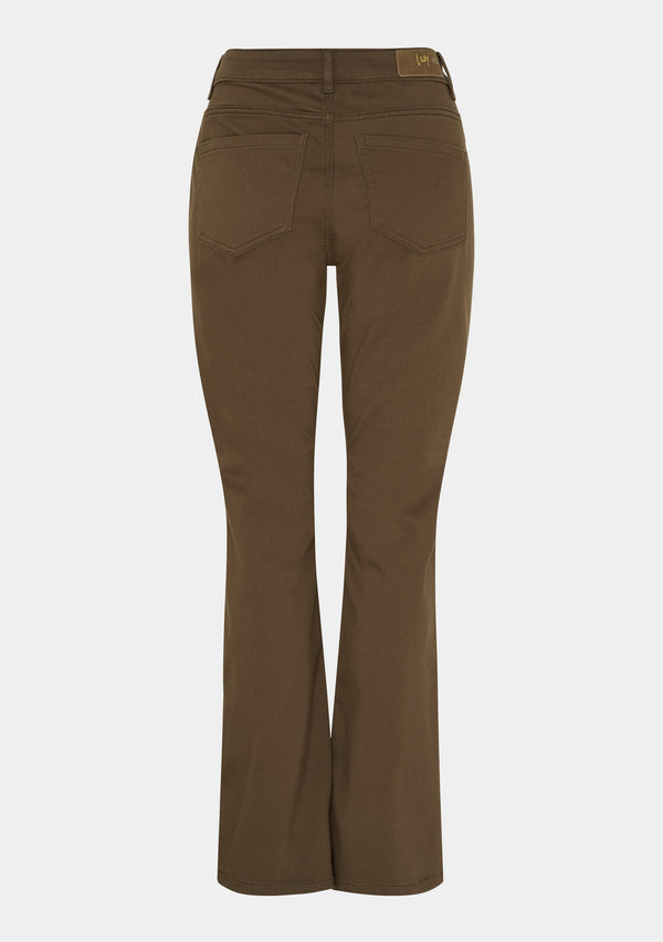 I SAY Toscana Flare Pant Pants 368 Taupe