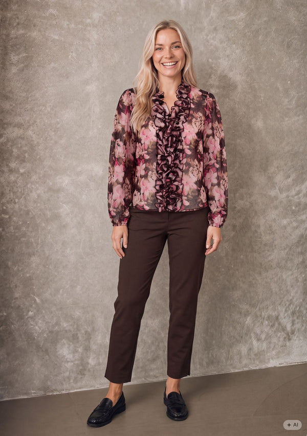 I SAY Vibse Ruffle Blouse Blouses 222 Flower
