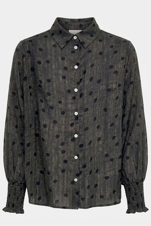 I SAY Vibse Shirt Shirts 337 Brown dots