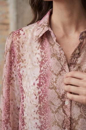 I SAY Vibse Shirt Shirts N86 Rose Snake