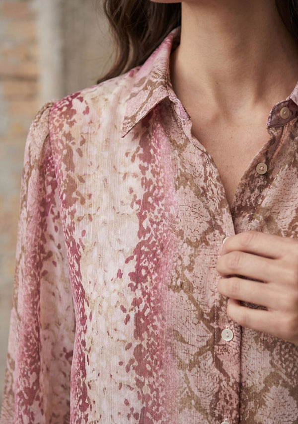I SAY Vibse Shirt Shirts N86 Rose Snake