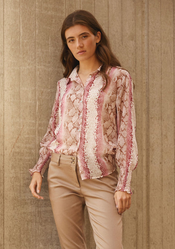 I SAY Vibse Shirt Shirts N86 Rose Snake