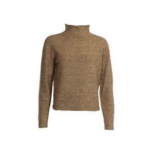 I SAY Vilda Highneck Pullover Knitwear 191 Deep Gold Melange