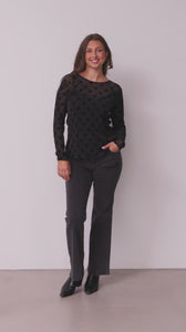 I SAY Fifi Blouse Blouses N01 Black Bow